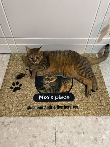Customer photo review of Photo with name tag - Personalised doormat