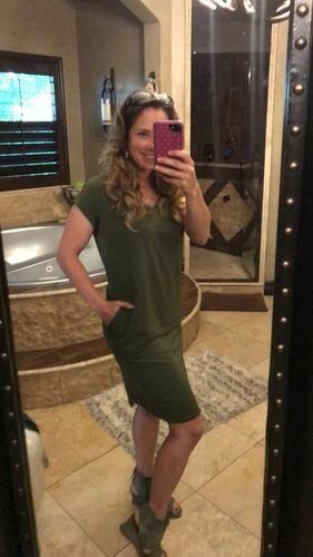 Customer photo review of Brigitte Brianna Day-to-Day Pocket Dress