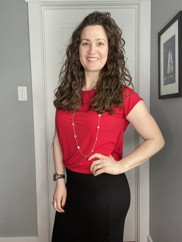 Customer photo review of Brigitte Brianna Jersey Skirt