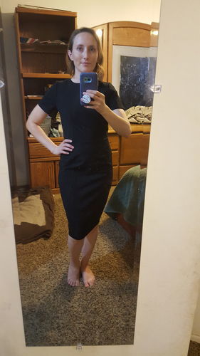 Customer photo review of Brigitte Brianna Little Black Dress