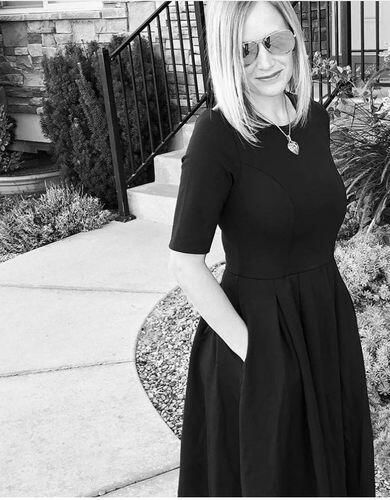 Customer photo review of Brigitte Brianna Swing Dress