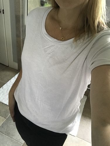 Customer photo review of Brigitte Brianna Favorite Basic Tee