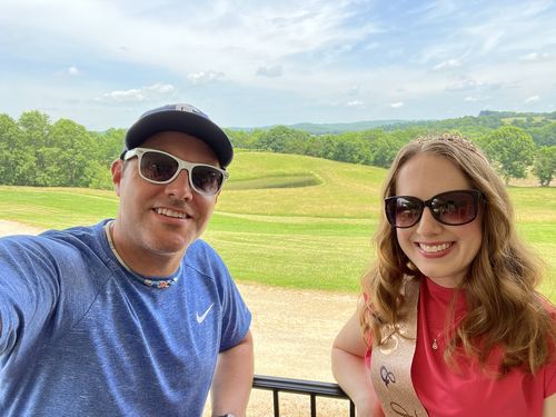 Customer photo review of Brigitte Brianna Cascade Top