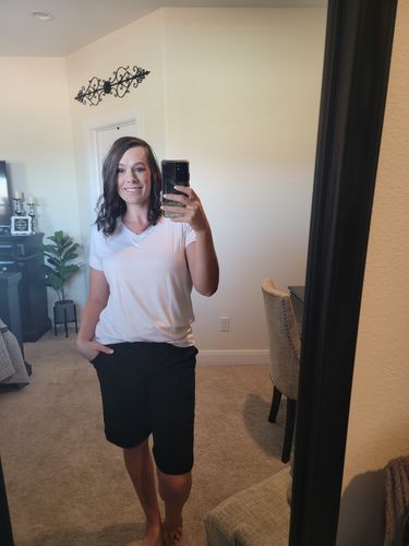Customer photo review of Brigitte Brianna Seaside Shorts