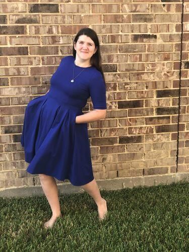 Customer photo review of Brigitte Brianna Swing Dress
