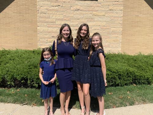 Customer photo review of Brigitte Brianna Peplum Dress