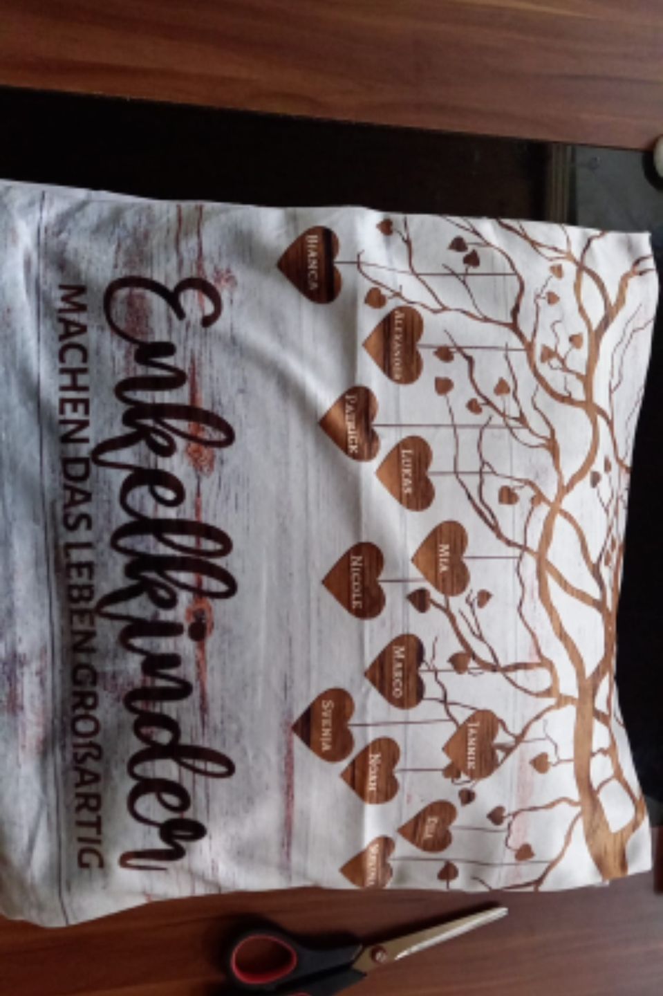 Customer photo review of Meine Enkelkinder - Großeltern-Kissen