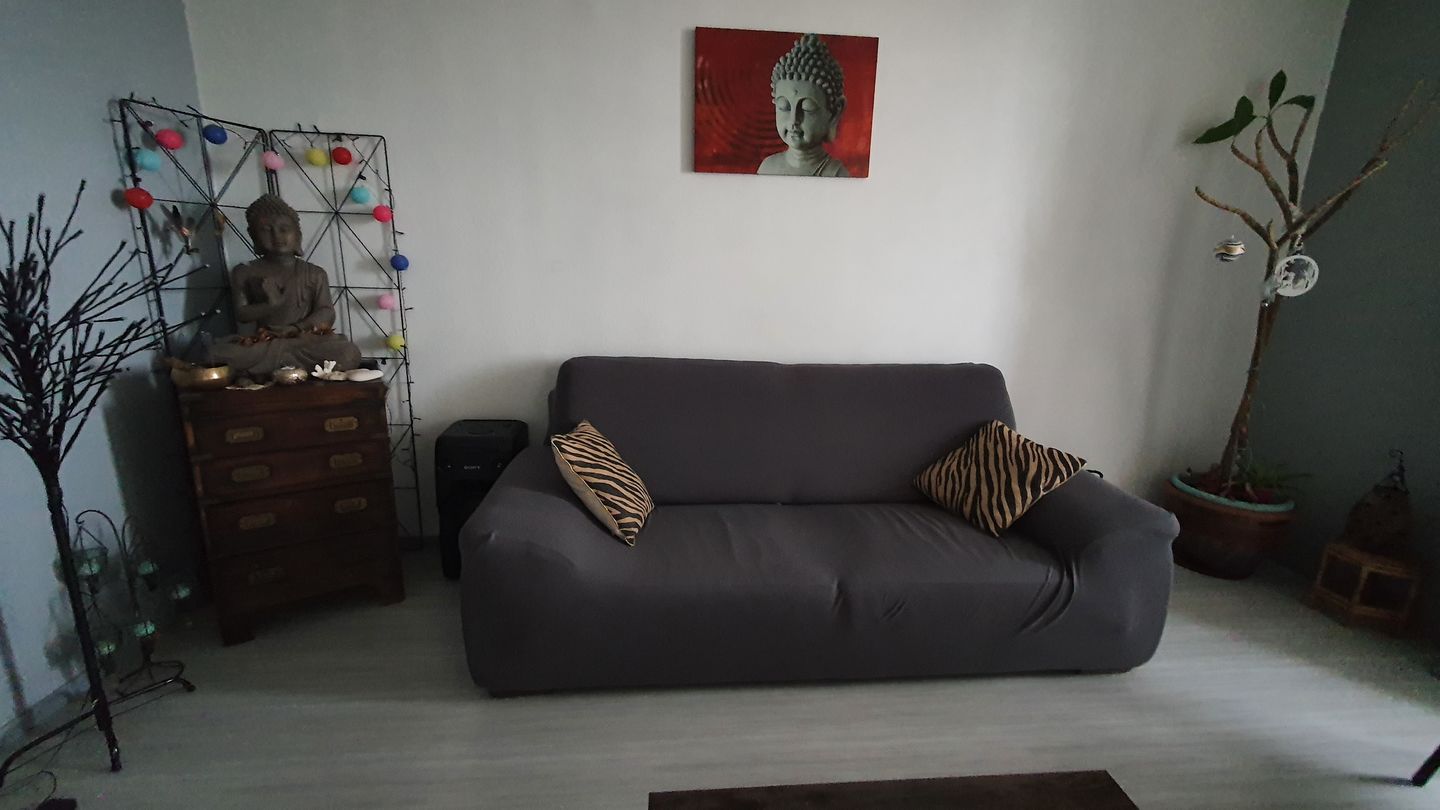 Customer photo review of Gris anthracite - Housses Extensibles de Fauteuil et Canapé
