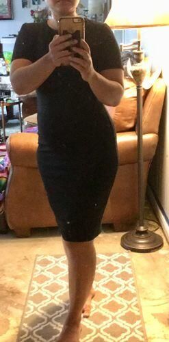 Customer photo review of Brigitte Brianna Little Black Dress