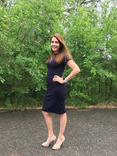 Customer photo review of Brigitte Brianna Little Black Dress