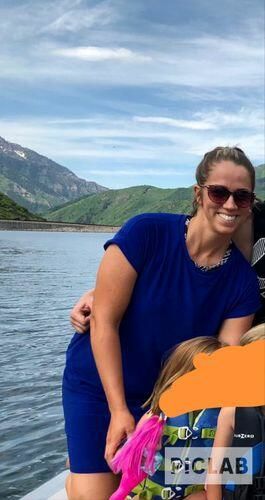 Customer photo review of Brigitte Brianna Pocket Tee Dress