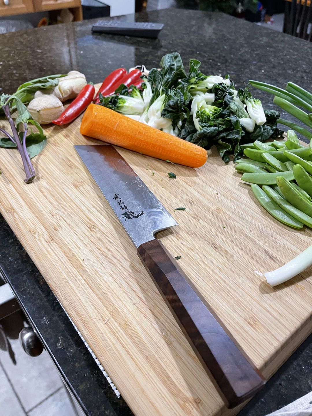 Customer photo review of Ryusen Hamono Blazen Nakiri 165 mm