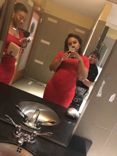 Customer photo review of Brigitte Brianna Regal Dress