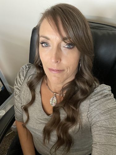 Customer photo review of Brigitte Brianna Ruched Sleeve Top