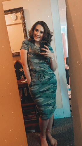Customer photo review of Brigitte Brianna Baseball Tee Dress