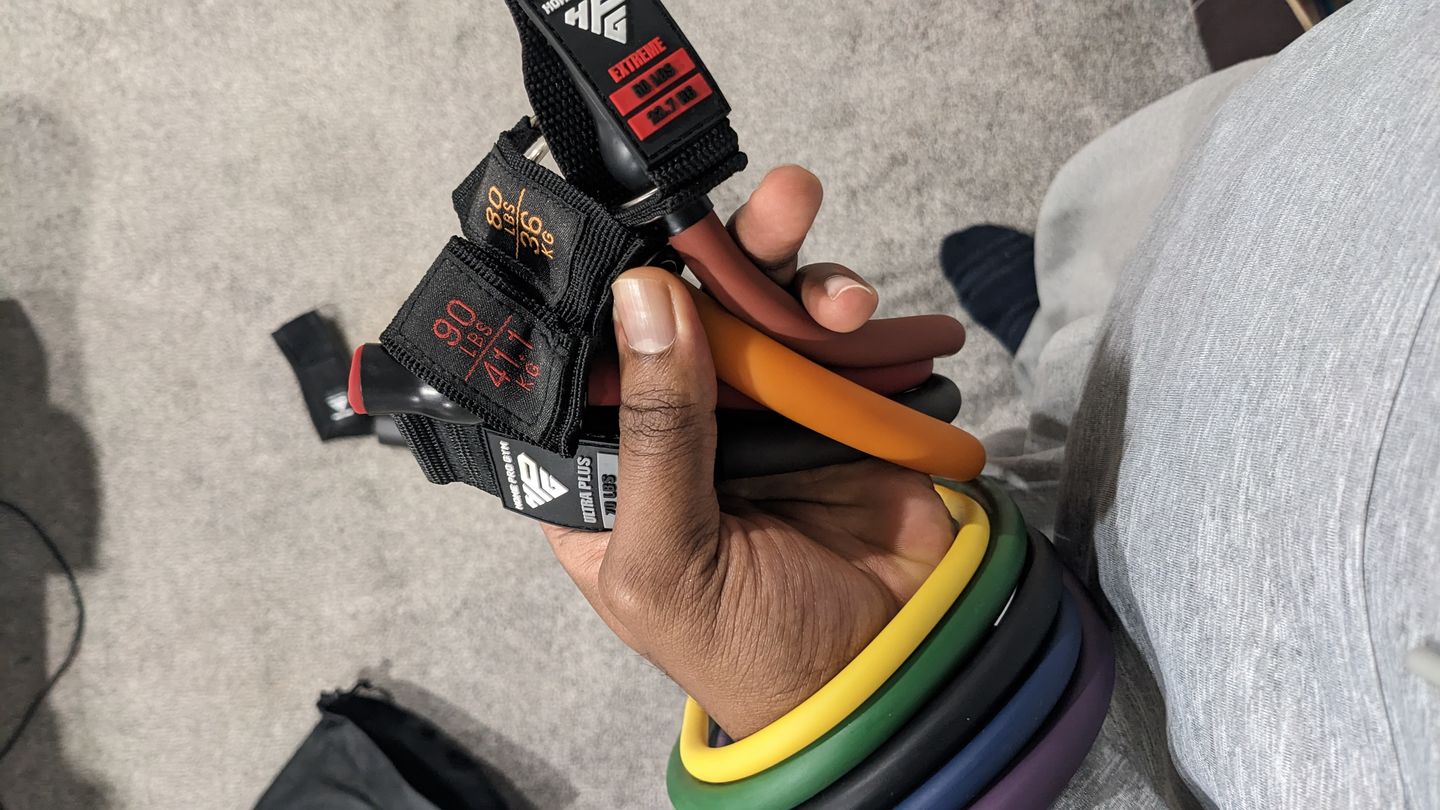 Customer photo review of Stackable Resistance Band Set