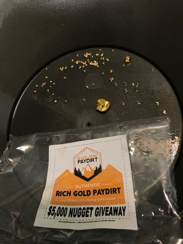 Customer photo review of *BOGO* Goldn Paydirt '$5,000 Nugget Giveaway' - Gold Panning Paydirt Concentrate