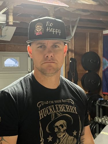Customer photo review of Embroidered Wool Flat Bill Hat