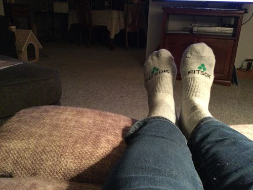 Customer photo review of CF2 Cushion Qtr Gray (3 pair pack)