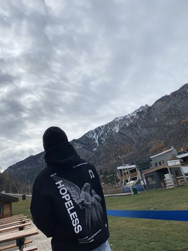 Customer photo review of Felpa Hoodie Deltanove Hopeless