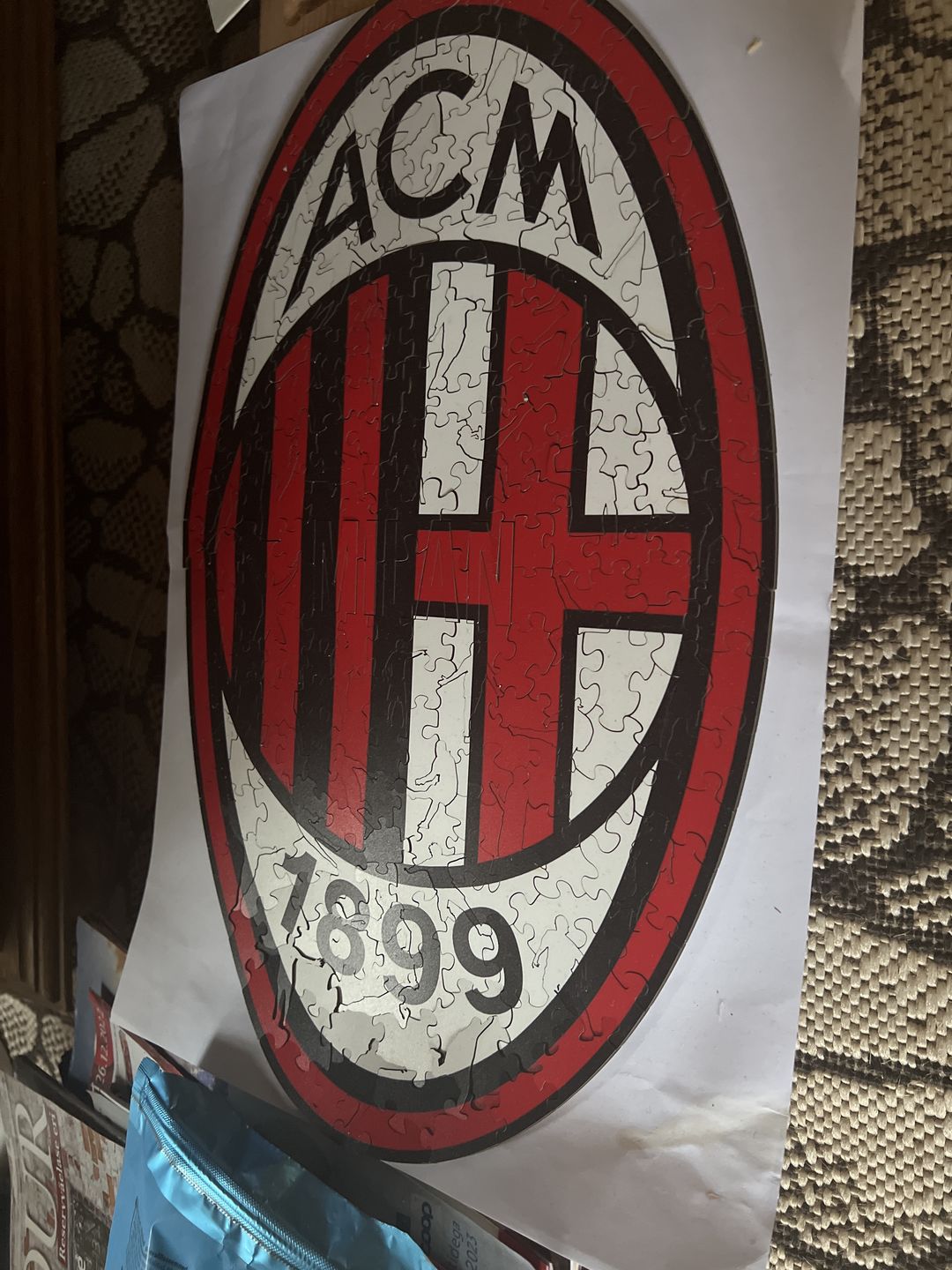 Customer photo review of AC Milan® Logo - Official Wooden Puzzle
