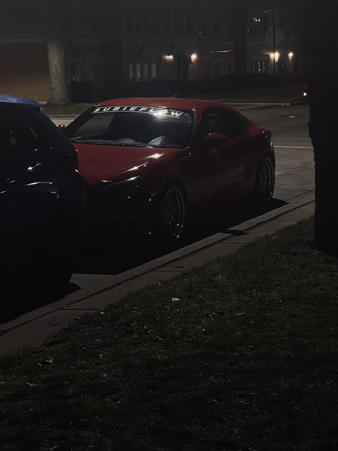 Customer photo review of SubieFlow Windshield Banners