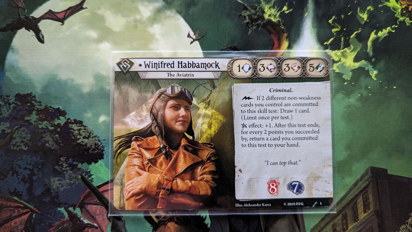 Customer photo review of Clear Matte Standard Size Card Sleeves