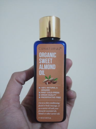 Customer photo review of Organic Sweet Almond Oil