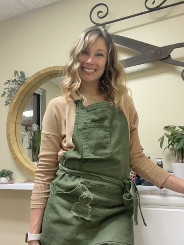 Customer photo review of Olive Green Apron