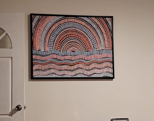 Customer photo review of Kaampa Edition Three - Original - Aboriginal Art Print by Leah Cummins
