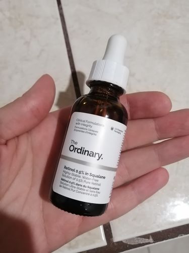Customer photo review of Retinol 0.5% in Squalane