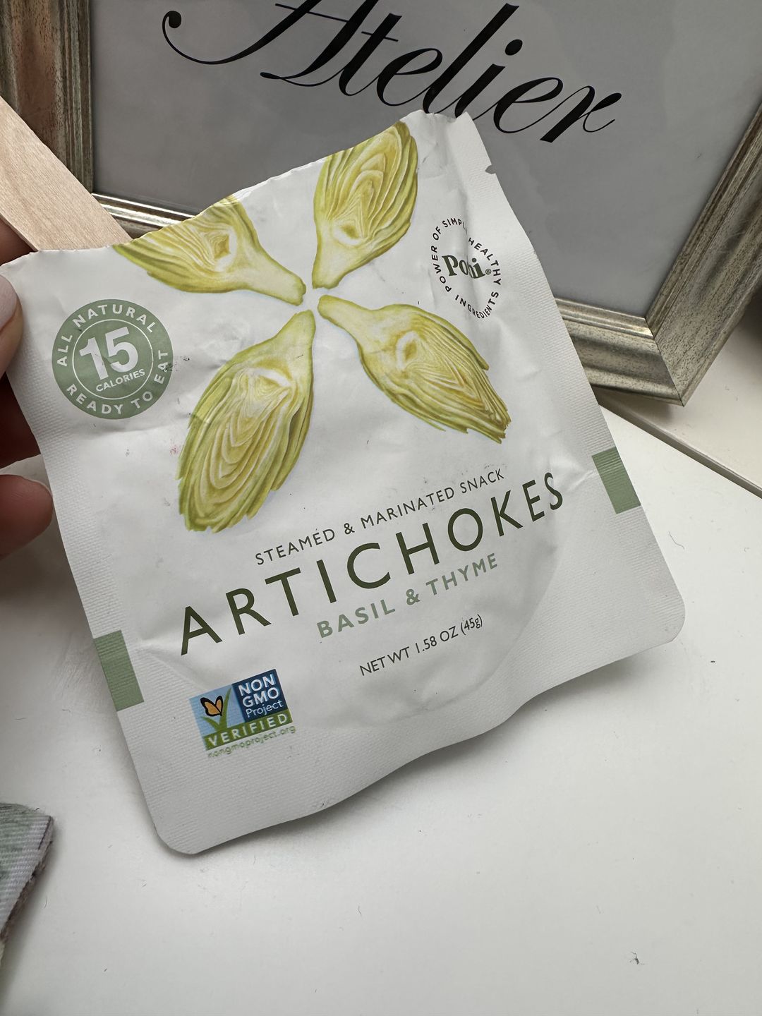 Customer photo review of Artichokes With Basil & Thyme - 10 Pack (1.58 OZ/Pouch)