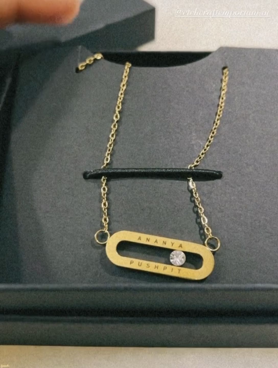 Customer photo review of Personalised Eternal Pendant