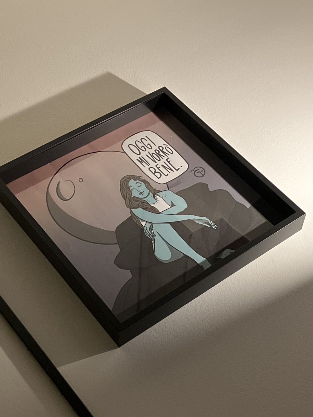 Customer photo review of Poster su cartoncino premium - Oggi mi vorrò bene
