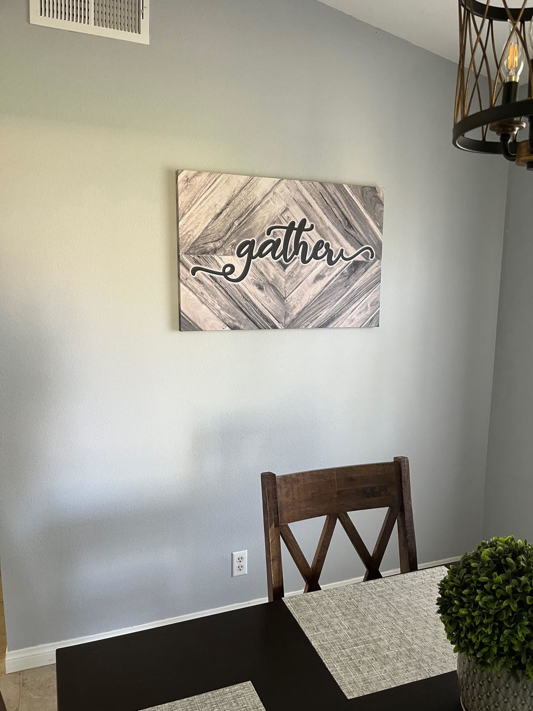Customer photo review of "Gather" Premium Canvas