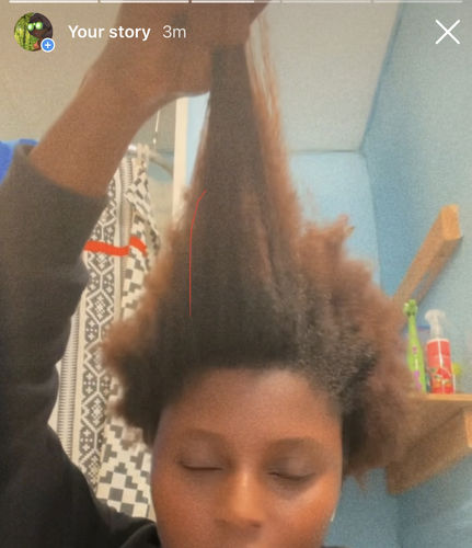 Customer photo review of NEW! Hair Transformation Bundle- Moisturizes, Detangles, Drastically softens and Grows!