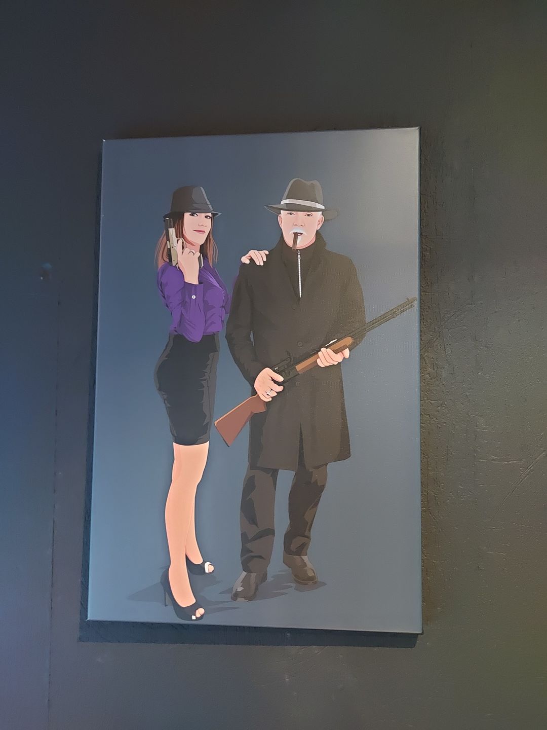 Customer photo review of Portrait Pop-Art ( sur toile )