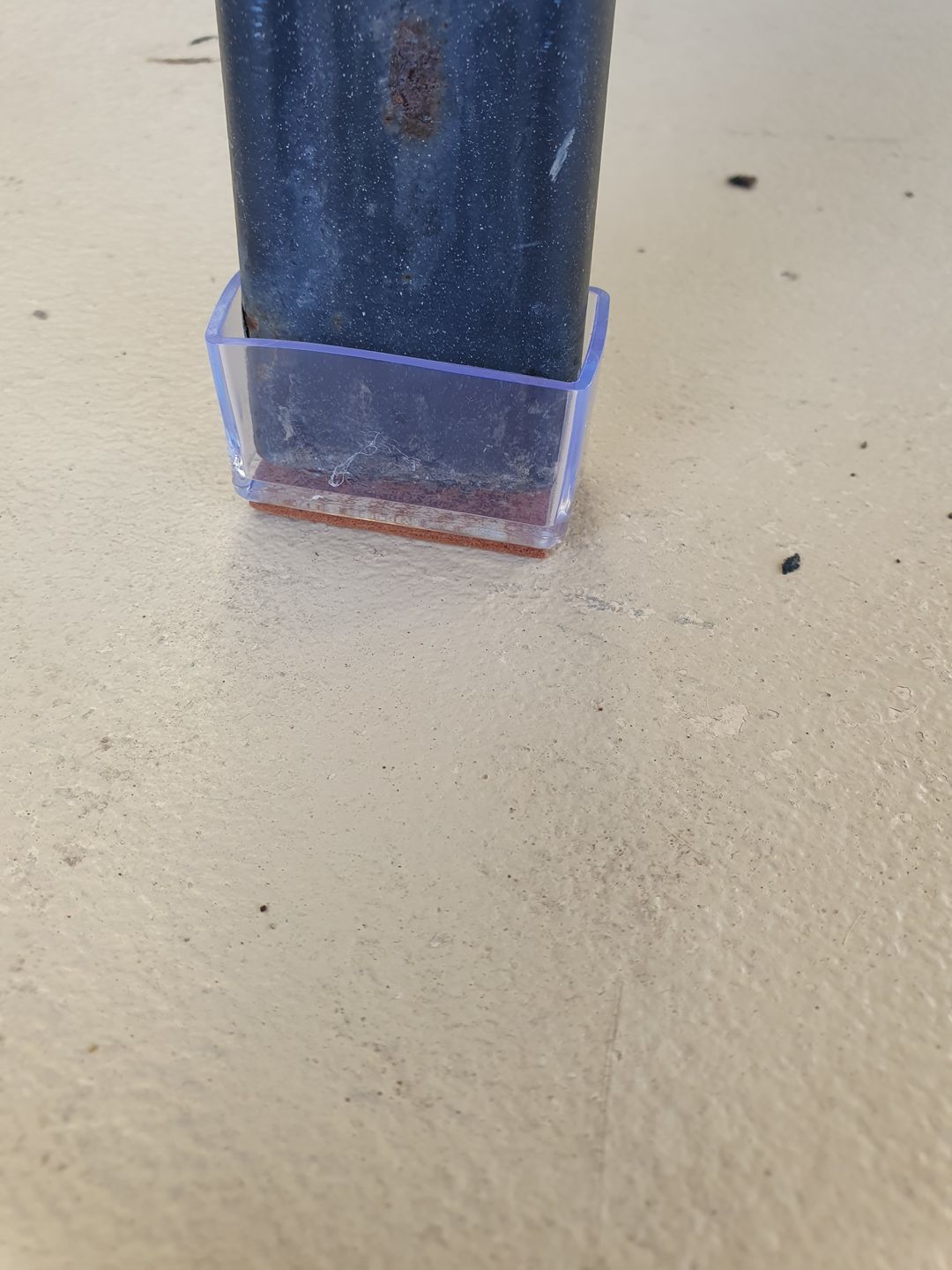 Customer photo review of Rectangle Silicone Felt Chair Leg Glides