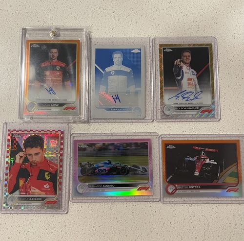 Customer photo review of 2022 Topps Chrome Formula 1 Racing Hobby Box (Presale)