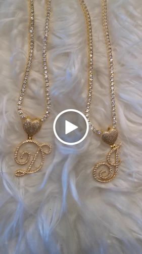 Customer video review of HEART INITIAL NECKLACE