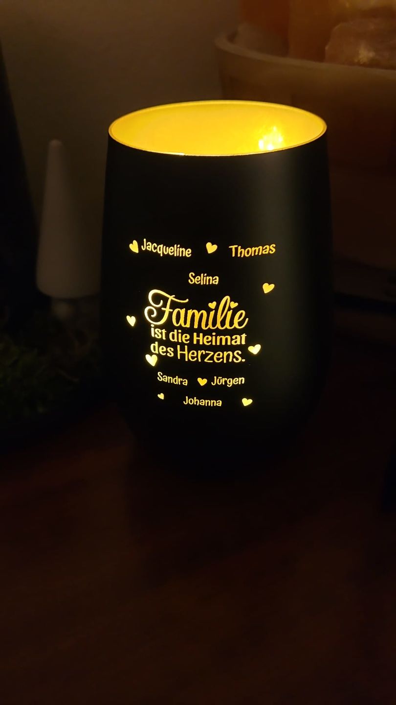 Customer photo review of Meine Enkelkinder - Großeltern-Windlicht