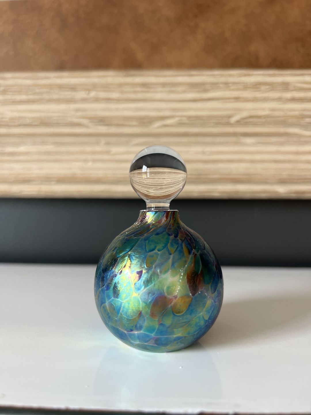 Customer photo review of Fancy Glass Keepsake Urns for Cremation Ash