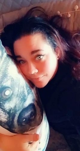 Customer photo review of Create A Custom Dog Pillow