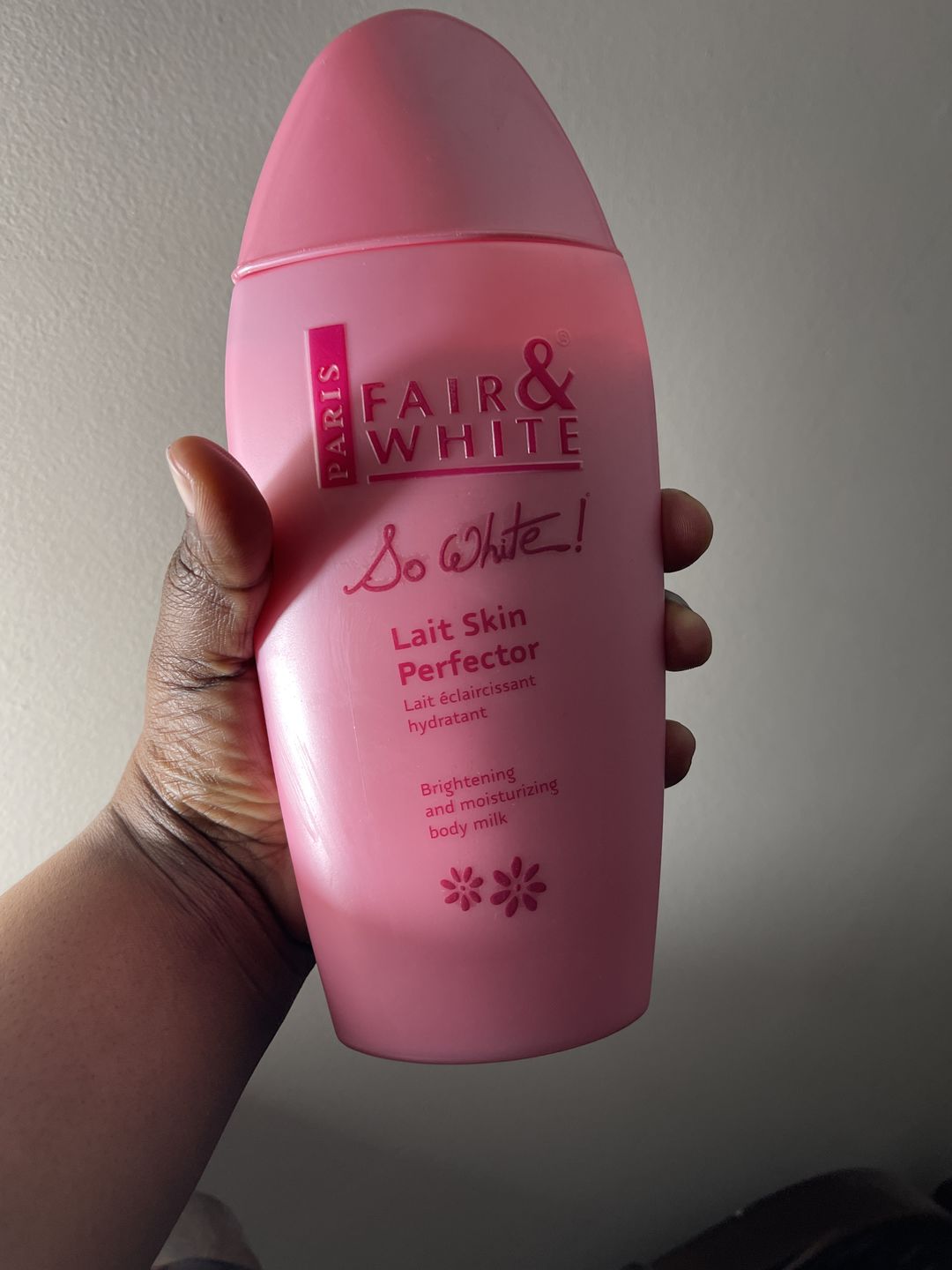 Customer photo review of Fair and White So White Skin Perfector Body Lotion 500ml / 16.90 fl oz