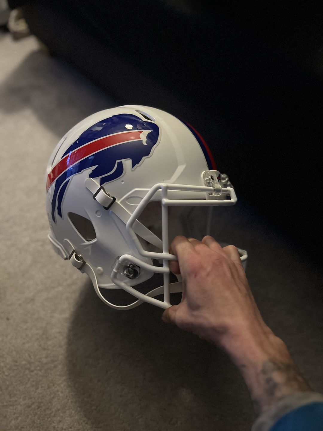 Customer photo review of Buffalo Bills Riddell Speed Authentic Football Helmet