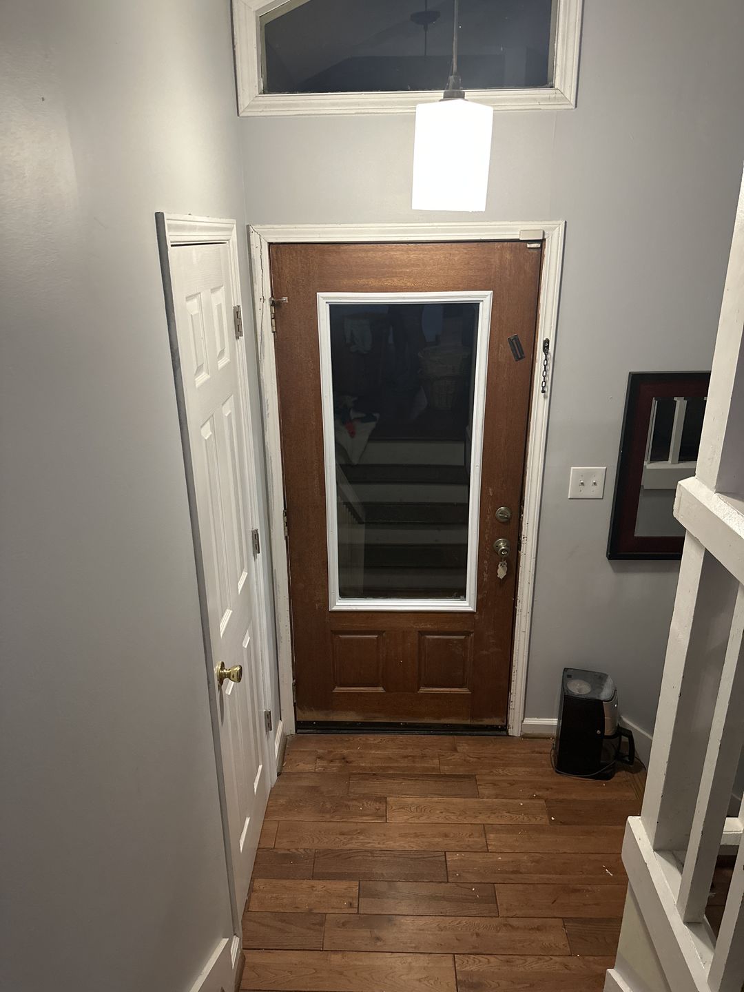 Customer photo review of Clear 1 Lite Glass and Frame Kit (3/4 Lite 24" x 50" Frame Size)