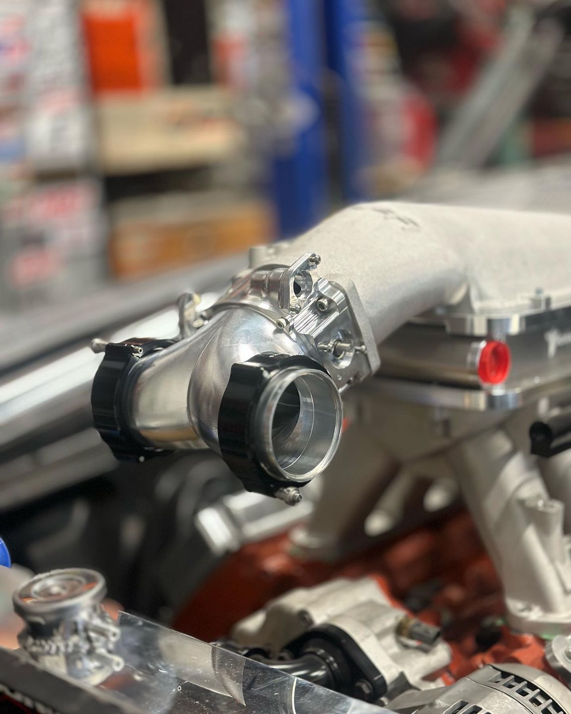 Customer photo review of Motion Raceworks ICON 102mm / 105mm Interchangeable Throttle Body - BARE Billet Surface 10-140
