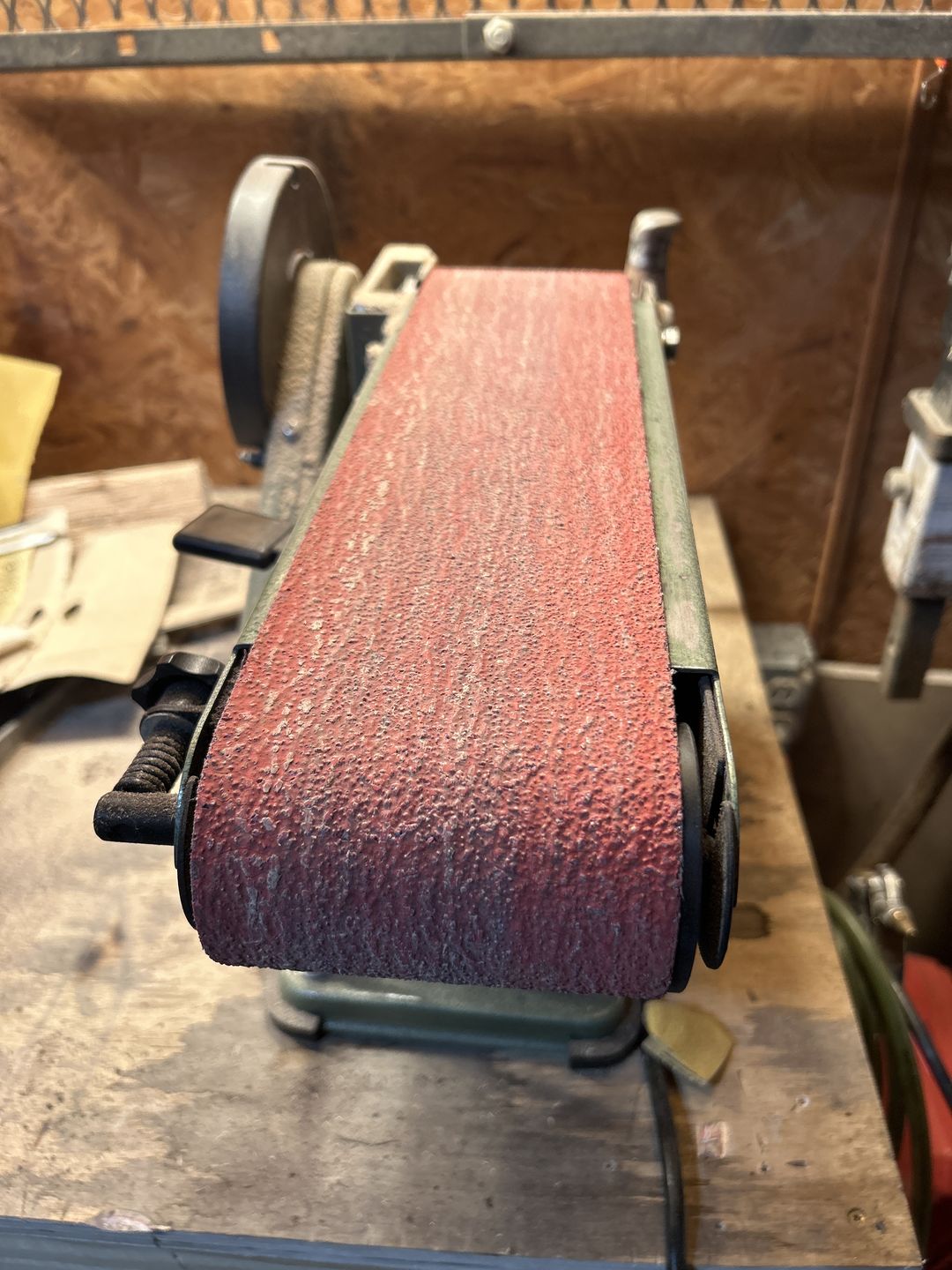 Customer photo review of 4" x 36" Sanding Belts for Stock Removal