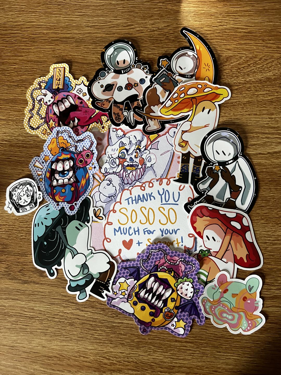 Customer photo review of Harajuku Virtual Pet Stickers!