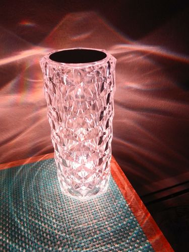 Customer photo review of Crystal Bar Table Light